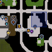 Eluned (Prifddinas) location