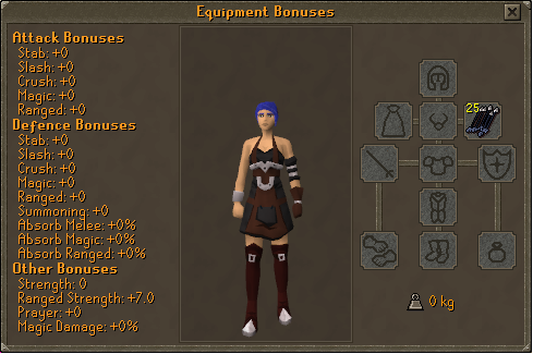 New Equipment Stats Screen