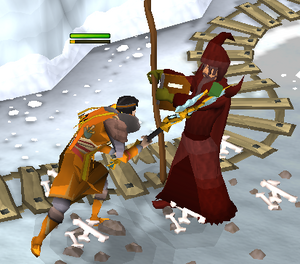 Jogador lutando contra Solus