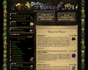 Summoning mainpage