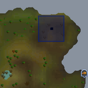Rantz's cave entrance location