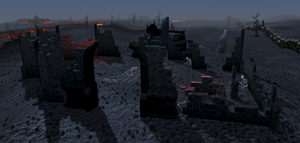 Demonic ruins view