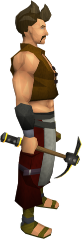 File:Gilded iron pickaxe equipped.png