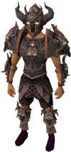 Malevolent armour set equipped