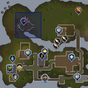 Entrana Dungeon entrance location