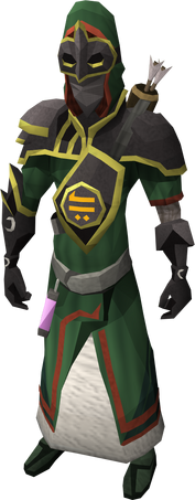 Trickster armour equipped