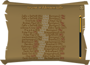 Recent Wilderness Kills interface