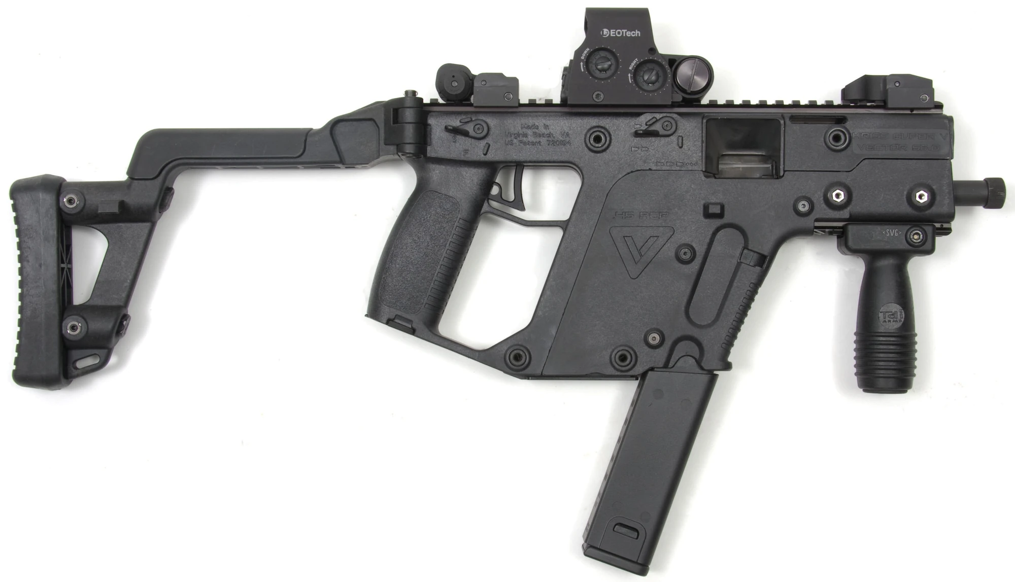 Image TDI KRISS USA Vector Blank Fire with EOTech red dot sight