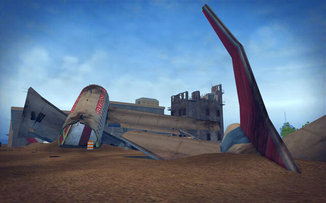 File:Wardill Airport in Saints Row 2 - airplane wreckage.jpg
