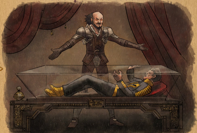 File:Gat out of Hell cutscene - Shakespeare buries Shogo alive.png