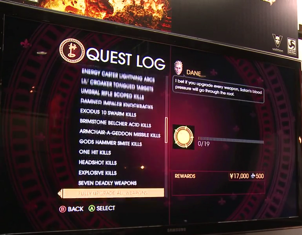 File:Gat out of Hell Gameplay Demo - Challenge 31 (Weapons) Fully upgrade all weapons (19 total).png