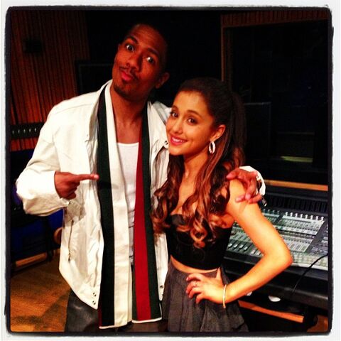 File:Nick Cannon and Ariana in the studio.jpg
