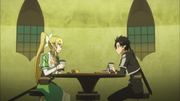 Leafa y Kirito en restaurante.png