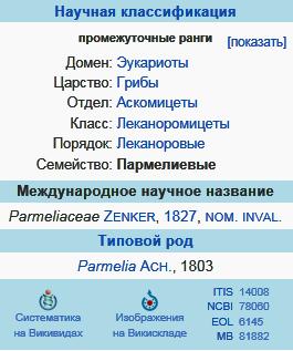 Пармелиевые