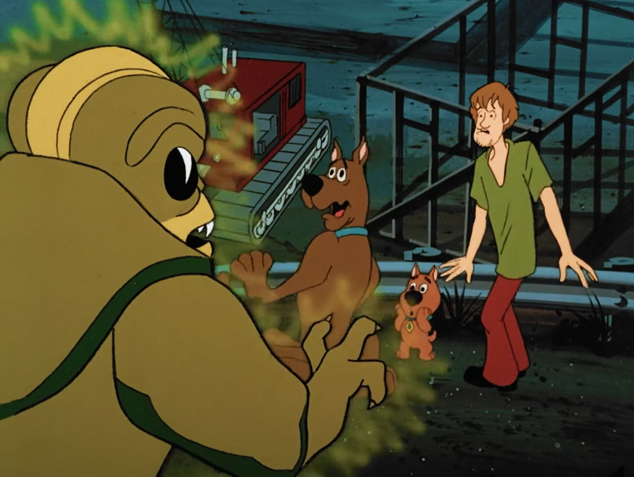 File:Shaggy, Scooby and Scrappy meet the Alien.png