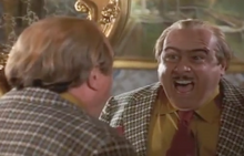 Harry Wormwood yelling comically