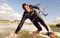 Kitesurfer close up