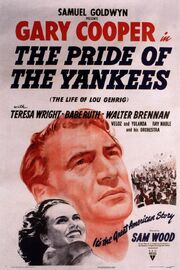 1942 - The Pride of the Yankees Movie Poster