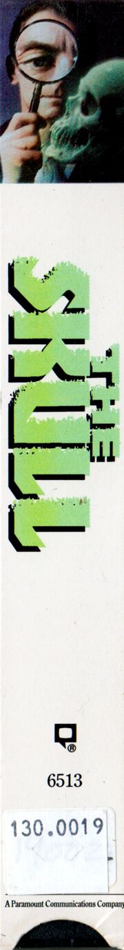 The Skull 1992 VHS (Spine Cover)