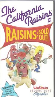 The california raisins ii raisins sold out vhs