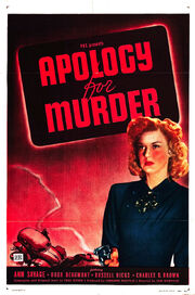 1945 - Apology for Murder Movie Poster