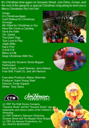 Elmo Saves Christmas Back Cover