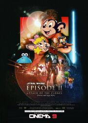 Attack of the Clones (Disney and Sega Style) Poster