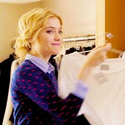 Grace everyone wears white t shirts