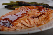 Grilled Salmon Closeup