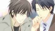 Takano and Yokozawa laughing