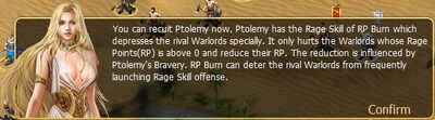 Ptomely RP burn info