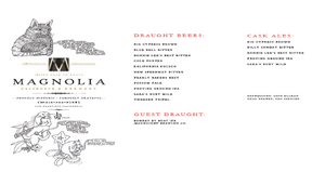 Magnolia Beer Menu