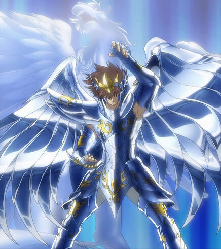 Tenma portant l'Armure Divine de Pégase.jpg