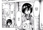 Mikasa le entrega el anillo a Annie