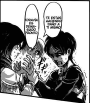 Mikasa hace detener a Eren de golpearse.png
