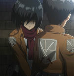 Mikasa's protective attitude towards Eren.png