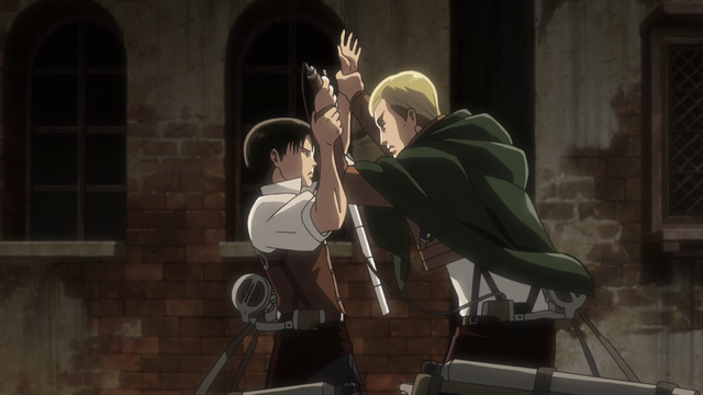 File:Levi and Erwin clash.png