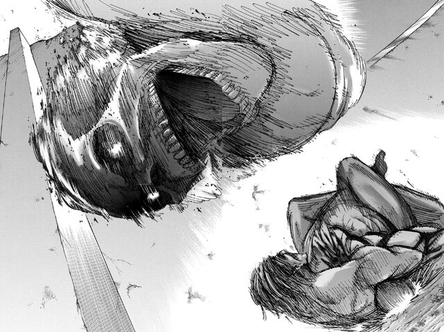 File:Bertolt falls on Eren and Reiner.jpg