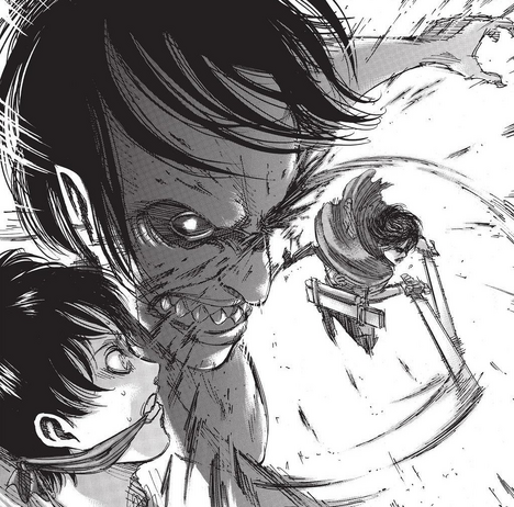 File:Mikasa slashes Ymir.png