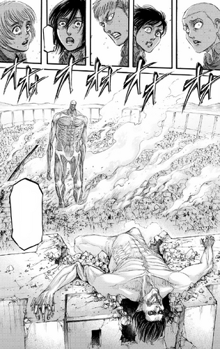 File:Squad Levi is shocked by an incapacitated Eren.png