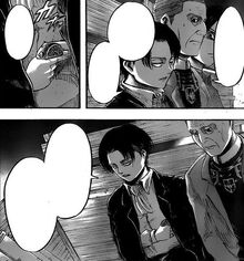 Levi holds Priest Nick at gun point