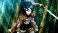 Mikasa during the military training.png