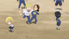 Ymir faisant tomber Reiner