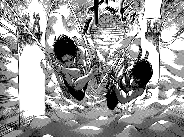 File:Levi and Mikasa attack the Reiss Chapel.png