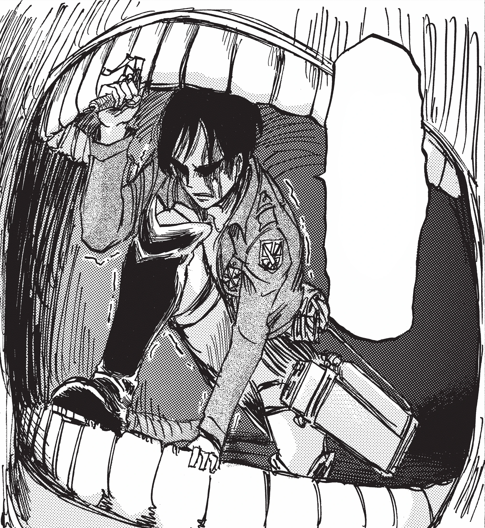 Image Eren in a Titan�s mouth.jpg Attack on Titan Wiki Image Eren in a Titan�s mouth.jpg Attack on Titan Wiki