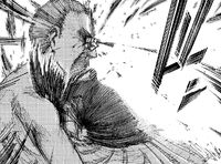 Sasha stabs the Titan