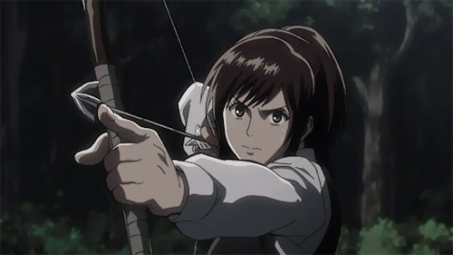 Snk Season 4 Part 2 Episode 5 Image - Sasha utilisant son arc.gif | Wiki Shingekinokyojin | FANDOM