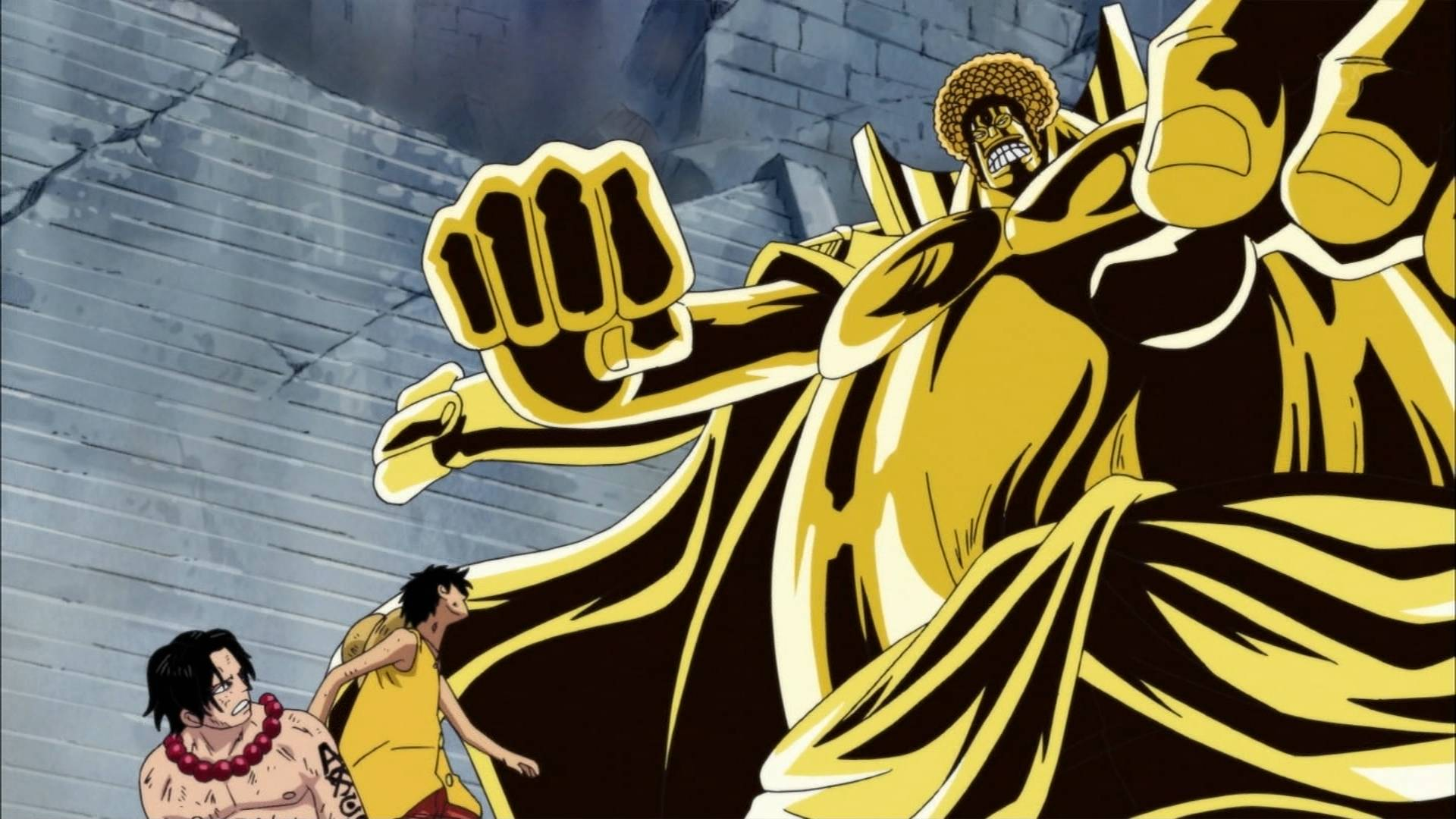 one piece golden buddha