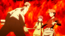 Sōma tempts Shinomiya (anime)