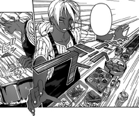 Akira preparing test dishes